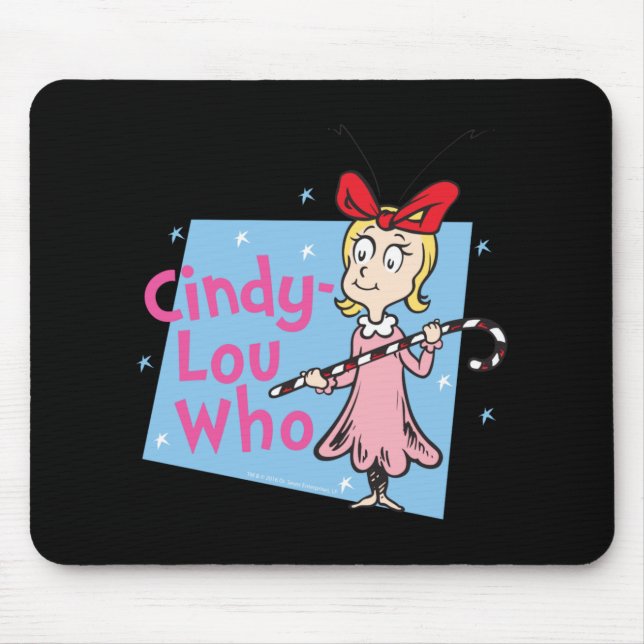 Cindy Lou Who Candy Cane T Shirt  Mousepad (Vorne)