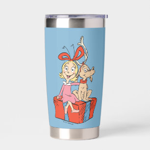 Cindy Lou Who & Max Weihnachtsgeschenk Thermobecher
