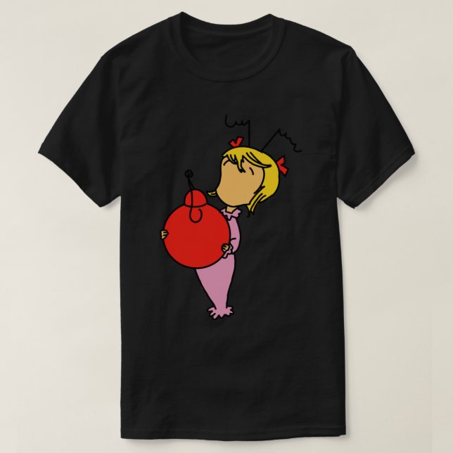 Cindy Lou Who Sticker T-Shirt (Design vorne)