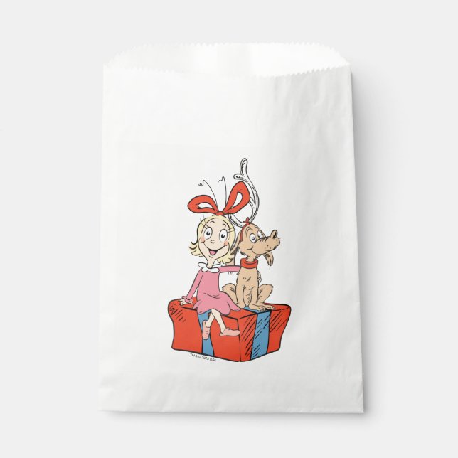 Cindy Lou Who und Max an einem Geschenk Geschenktütchen (Vorderseite)
