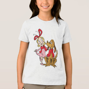 Cindy Lou Who und Max der Hund Tri-Blend Shirt