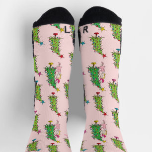 Cindy-Lou Who und Weihnachtsbaum-Muster Socken