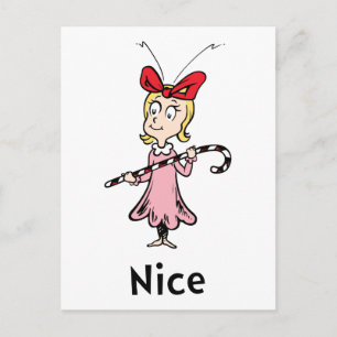 Cindy Lou Who Zuckerstange Postkarte