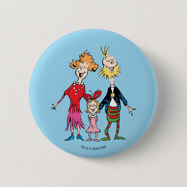 Cindy Lou Who's Family Portrait Button (Vorderseite)