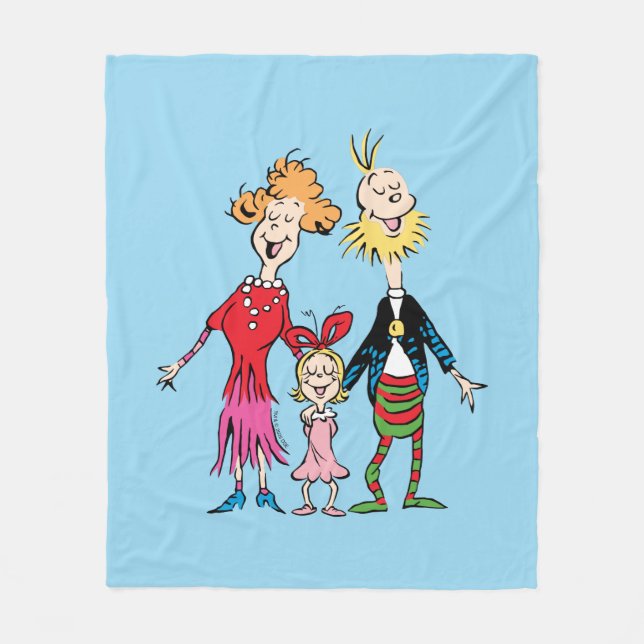 Cindy Lou Who's Family Portrait Fleecedecke (Vorderseite)