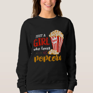 Cinema Food Snack Girls Women Popcorn Sweatshirt