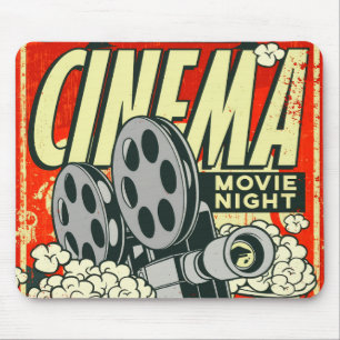 CINEMA: Kinoabend Retro-Mousepad Mousepad