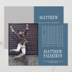 Cinema Letting Foto Aquamarin Graduate Ankündigung