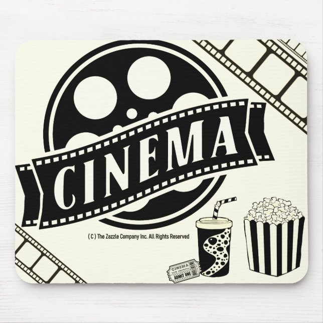 *CINEMA* Logo- und Grafikmousepad Mousepad (Vorne)