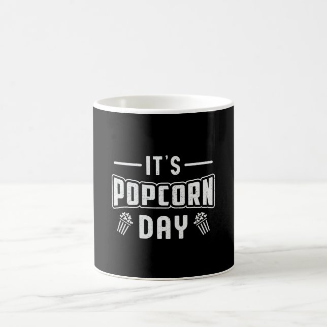 Cinema Popcorn Day Snack Pop Filmvorführung Idee Kaffeetasse (Mittel)