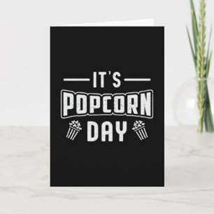 Cinema Popcorn Day Snack Pop Filmvorführung Idee Karte