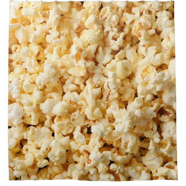 Cinema Popcorn Full Background. Duschvorhang (Vorderseite)