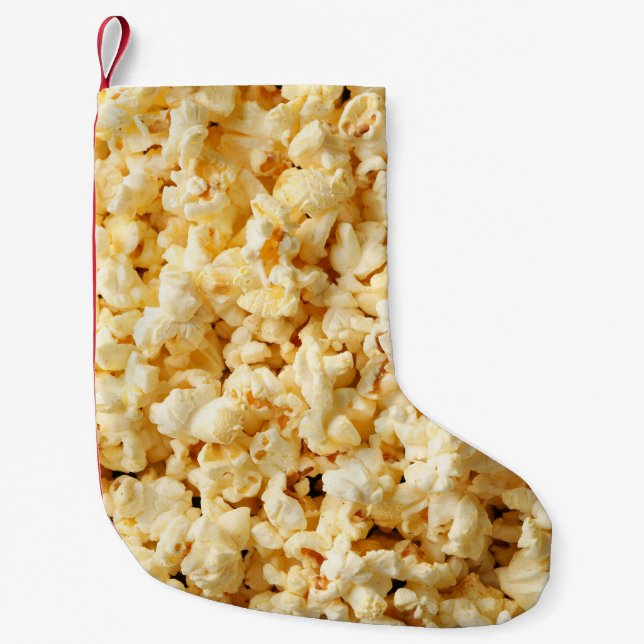 Cinema Popcorn Full Background. Kleiner Weihnachtsstrumpf (Vorderseite)