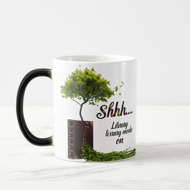 Cinematic Artistic Book Lover Gift Verwandlungstasse (Links)