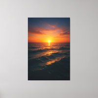 Cinematic Ocean Sunset - Realistische Kunst
