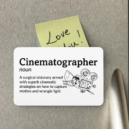 Cinematographie Definition - Set Life 4" x 6" Flex Magnet