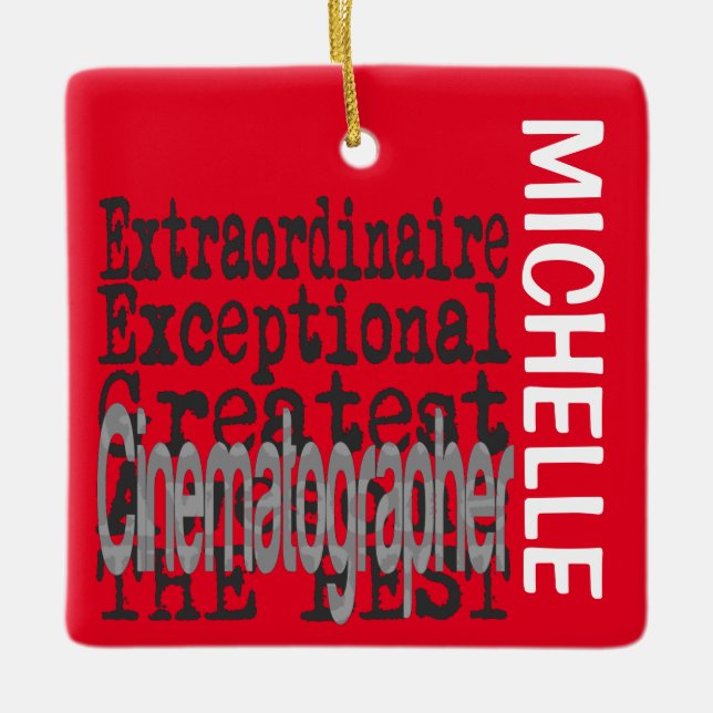 Cinematographin Extraordinaire CUSTOM Keramikornament (Vorderseite)