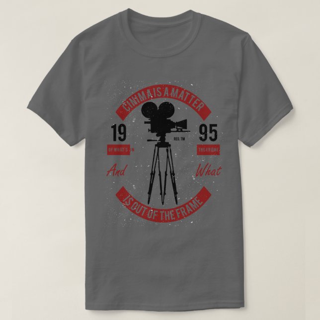 Cinima Framing Sprichwort T-Shirt (Design vorne)