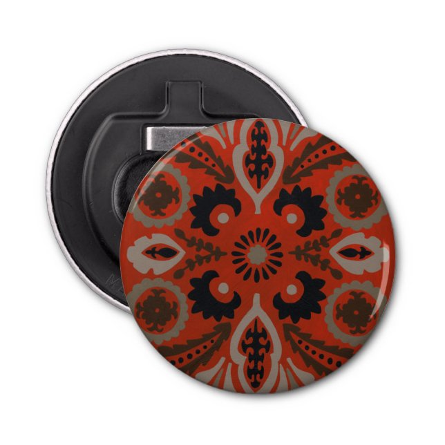 Cinnabar Suzani II Flaschenöffner (Vorderseite)