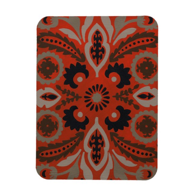Cinnabar Suzani II Magnet (Vertikal)