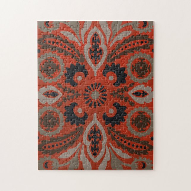 Cinnabar Suzani II Puzzle (Vertikal)