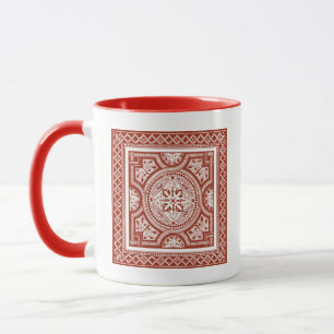 Cinnabar Woodblock IV Tasse