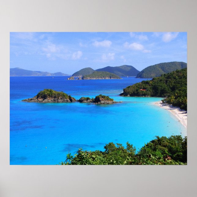 Cinnamon Bay St. John, US Jungfrau Islands 24 x 18 Poster (Vorne)
