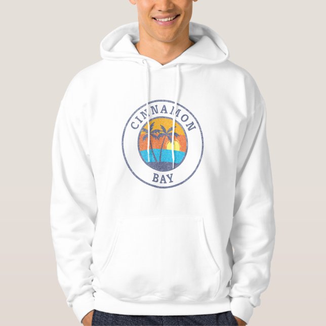 Cinnamon Bay, St. John, Usvi verblasster klassisch Hoodie (Vorderseite)