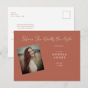 Cinnamon bevor sie Foto Brautparty geht Postkarte