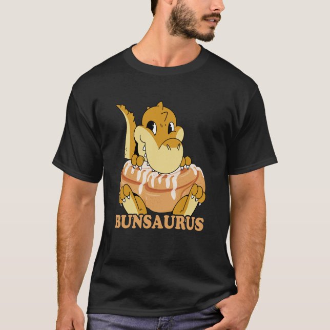 Cinnamon Bun Dinosaur Sweet Pastry Dino Cinnamon R T-Shirt (Vorderseite)