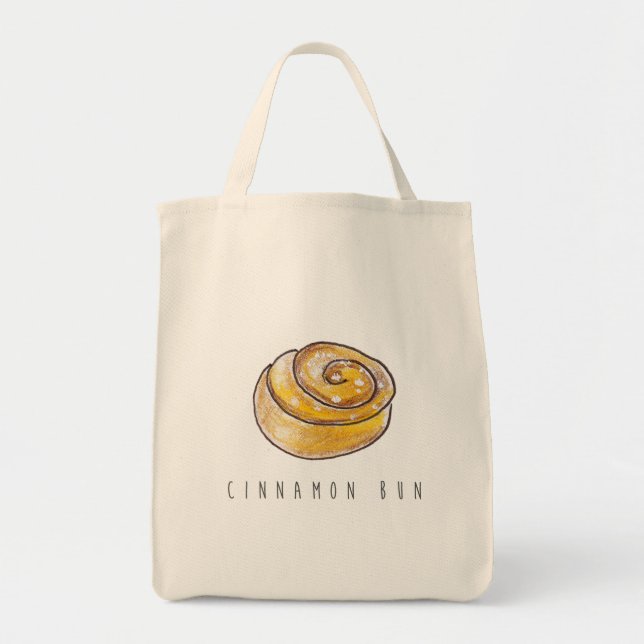 Cinnamon Bun swedish Kanelbulle Funny Tragetasche (Vorne)