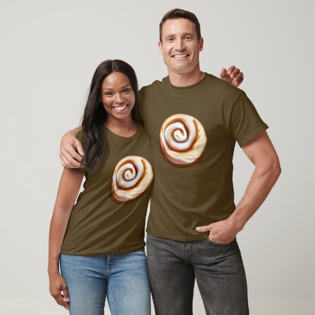 Cinnamon Bun / ZimtRoll mit Icing T-Shirt (Unisex)