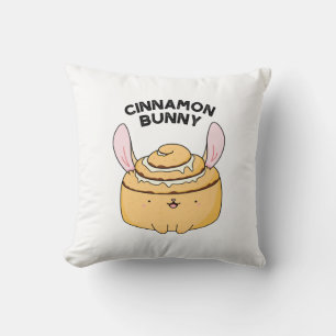 Cinnamon Bunny Lustiger Cinnamon Bun Wortspiel Kissen