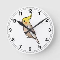 Cinnamon Cartoon Cockatiel Parrot Bird