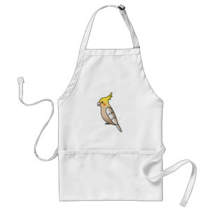 Cinnamon Cartoon Cockatiel Parrot Bird Schürze