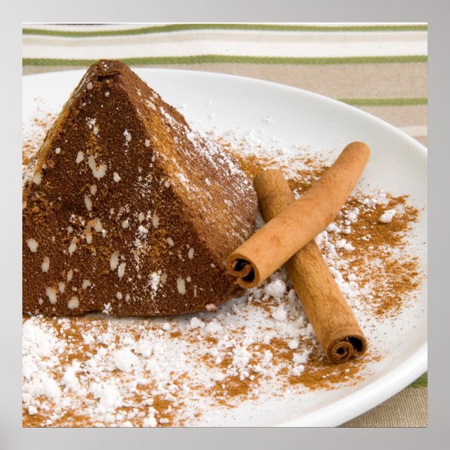 Cinnamon Chocolate Cake Dessert Poster (Vorne)