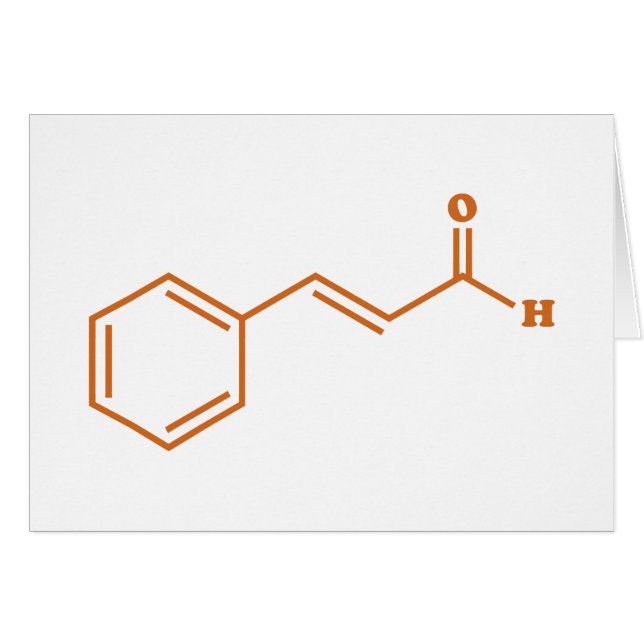 Cinnamon Cinnamaldehyd Molekulare chemische Formel (Vorderseite (Horizontal))
