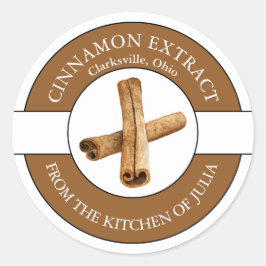 Cinnamon Extract Label Runder Aufkleber