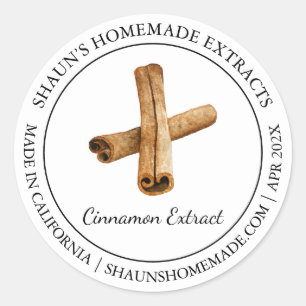 Cinnamon Extract Modern label Runder Aufkleber