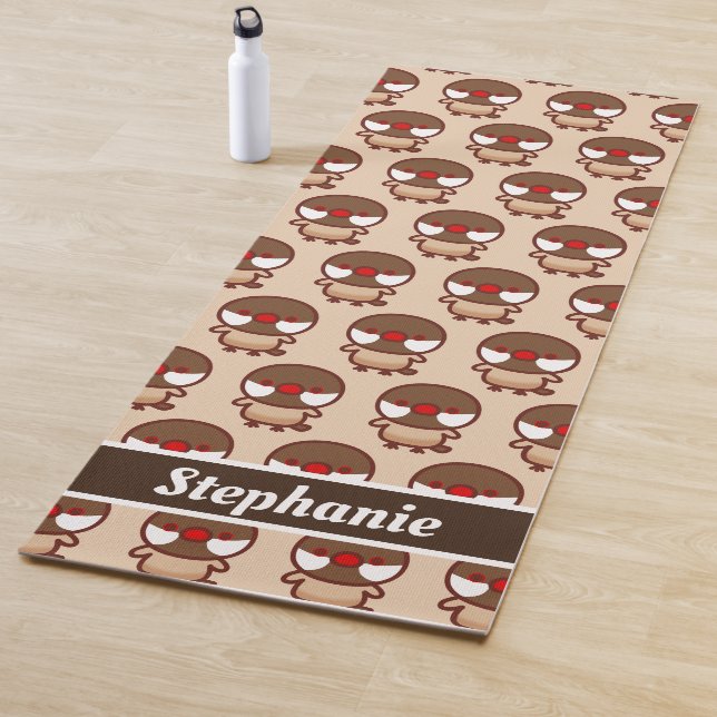 Cinnamon Java Sparrow Yogamatte (Beispiel)