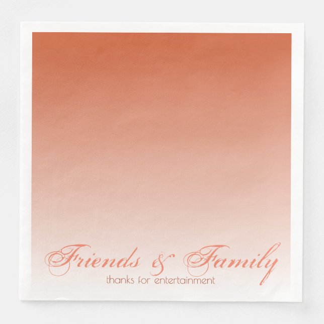 Cinnamon Orange Designer Serviette (Vorderseite)