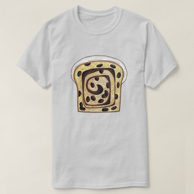 Cinnamon Raisin Brot Loaf Backen Breadmaking T-Shirt (Design vorne)