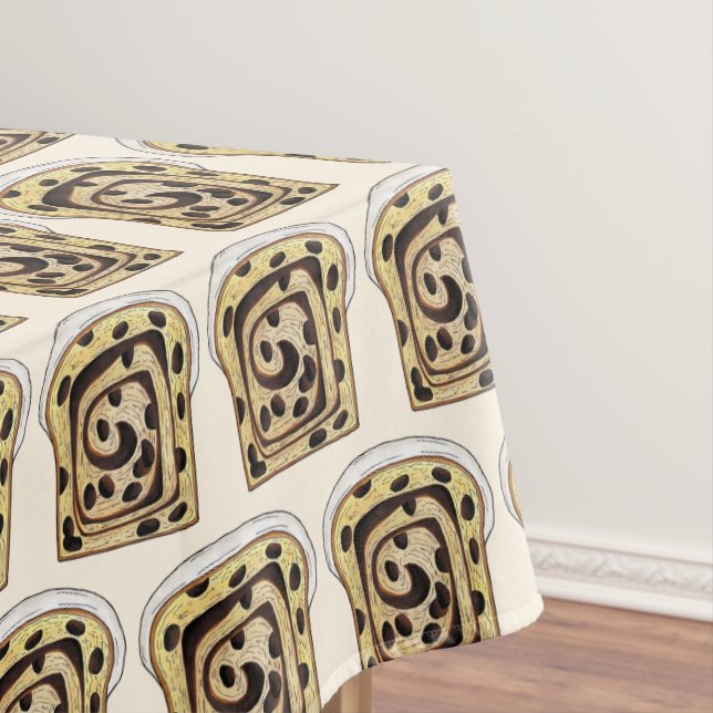 Cinnamon Raisin Brot Loaf Brunch Frühstück Toast Tischdecke (Beispiel)