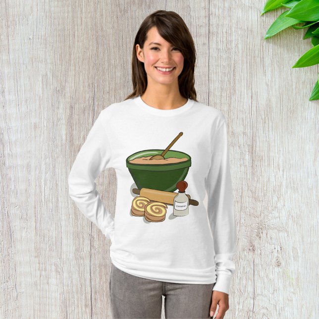 Cinnamon Roll Backingredients Gemütliche Küche T-Shirt (Von Creator hochgeladen)