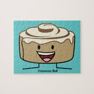 Cinnamon Roll Bun Gebäck Gooey Zucker wirbeln Däni Puzzle