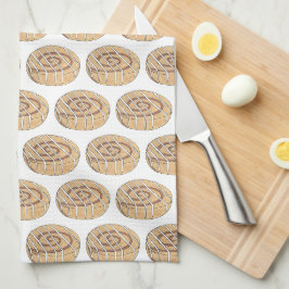 Cinnamon Roll Bun Konditorei Frühstück Geschirrtuch
