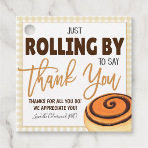 Cinnamon Roll Geschenktag Geschenkanhänger