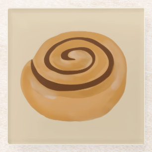 Cinnamon Roll Glasuntersetzer