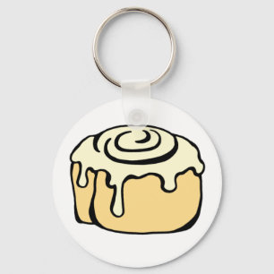 Cinnamon Roll Honey Bun Cartoon Design Schlüsselanhänger
