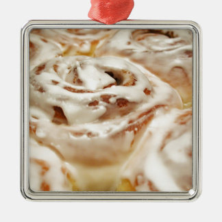 Cinnamon Roll Silbernes Ornament